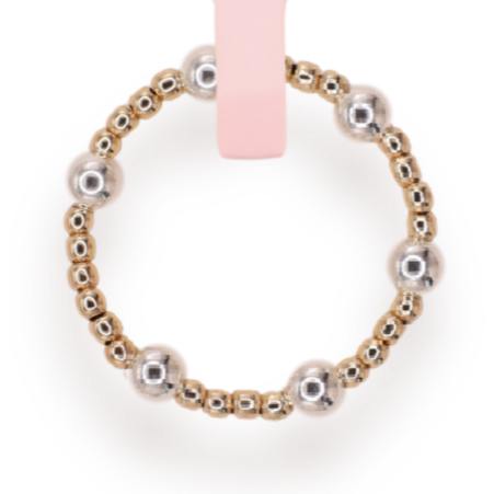 June Ring in Gold with Silver - B42