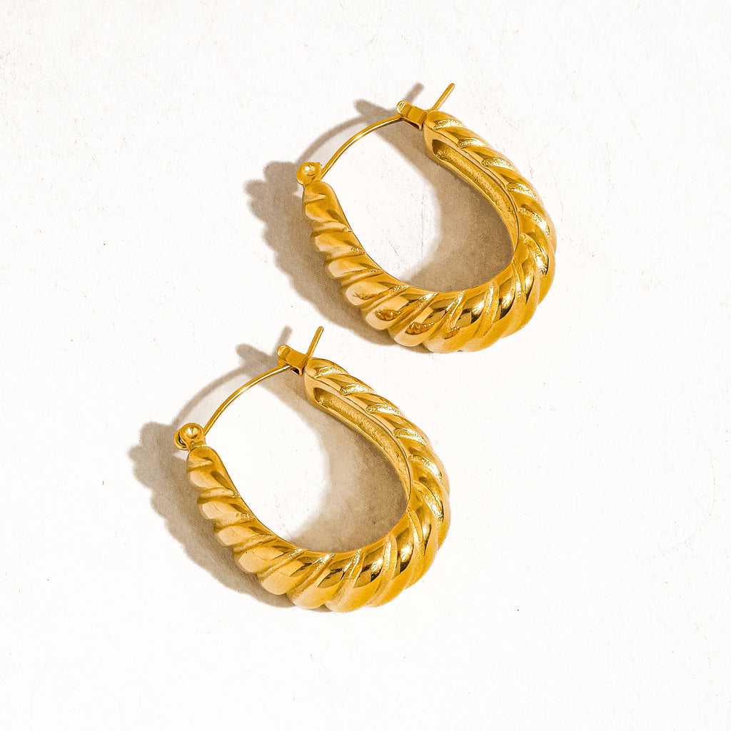 Croissant Hoop Earring: E38
