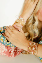 Cross Cutout Charm Bracelet: Standard 6.75 inch