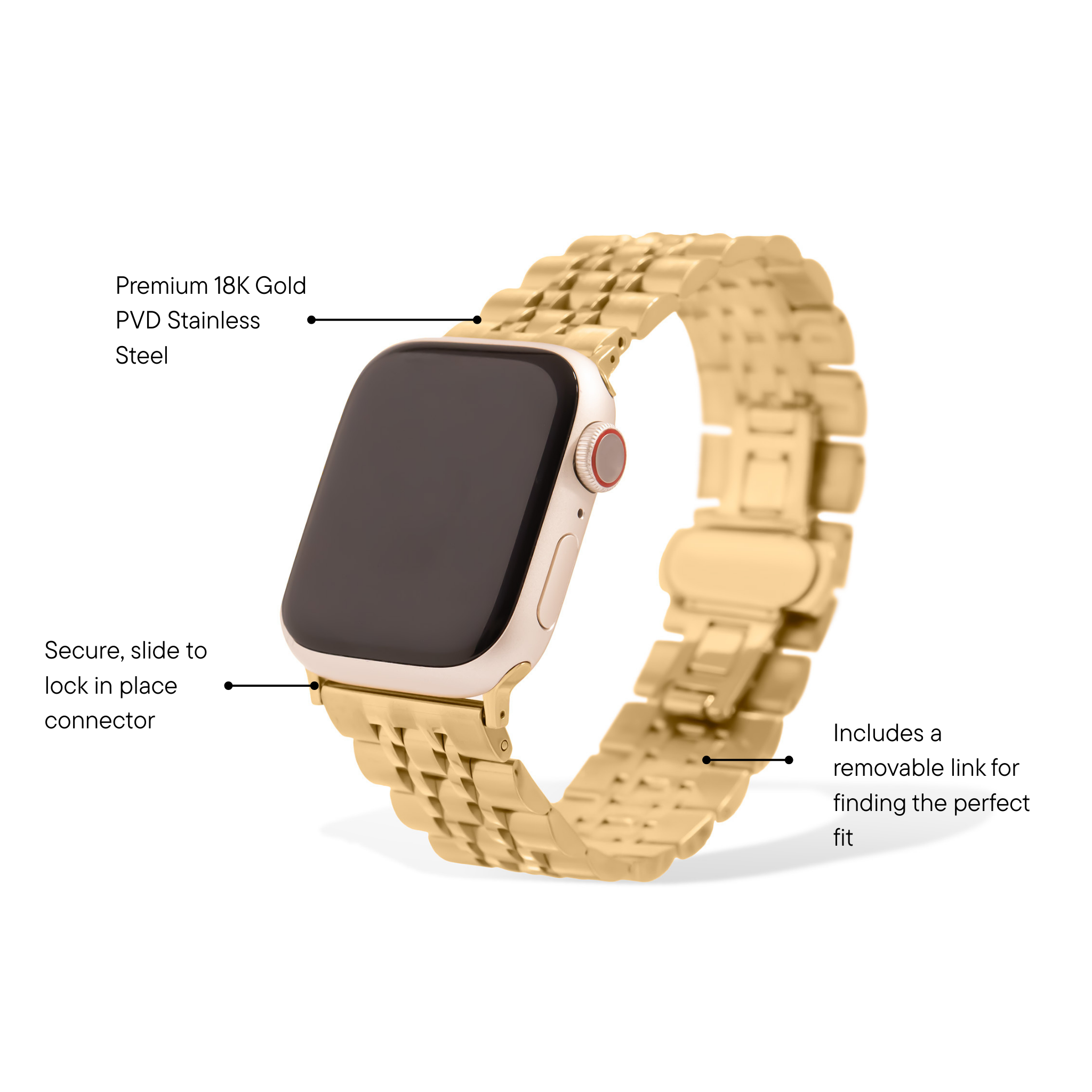 Golden Classic Smart Watch Band - W5