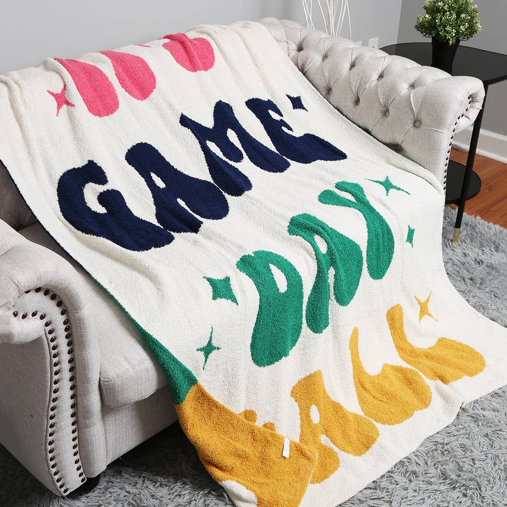 It's Game Day Y'all Letter Soft Throw Blanket: FC1