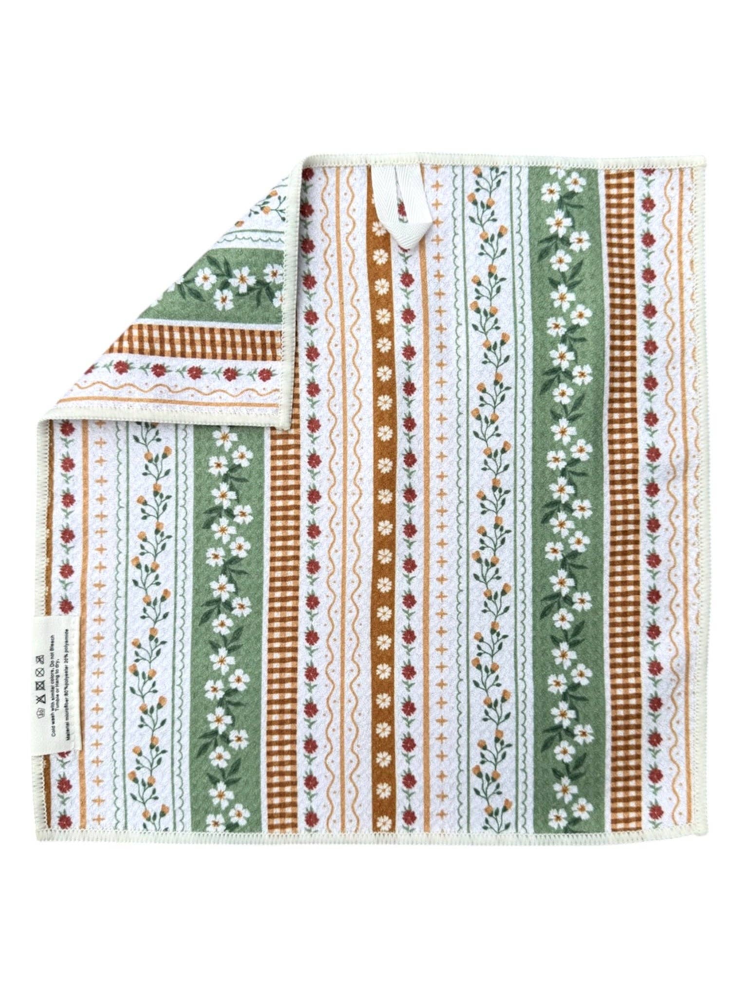 Erin: Double-Sided Washcloth: Cream / Washcloth (12 in x 12 in)