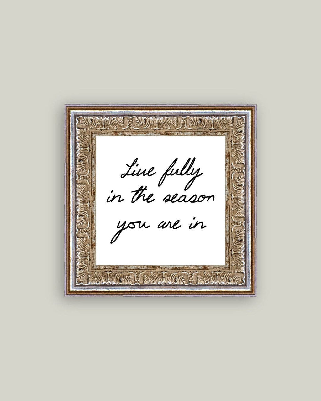 Live Fully Framed Antique Art: 6x6