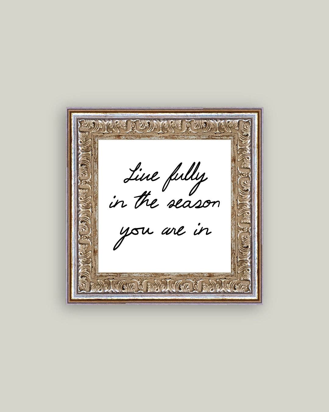 Live Fully Framed Antique Art: 6x6