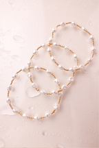 Bri Pearl Bracelet in Gold: Standard 6.75 Inch