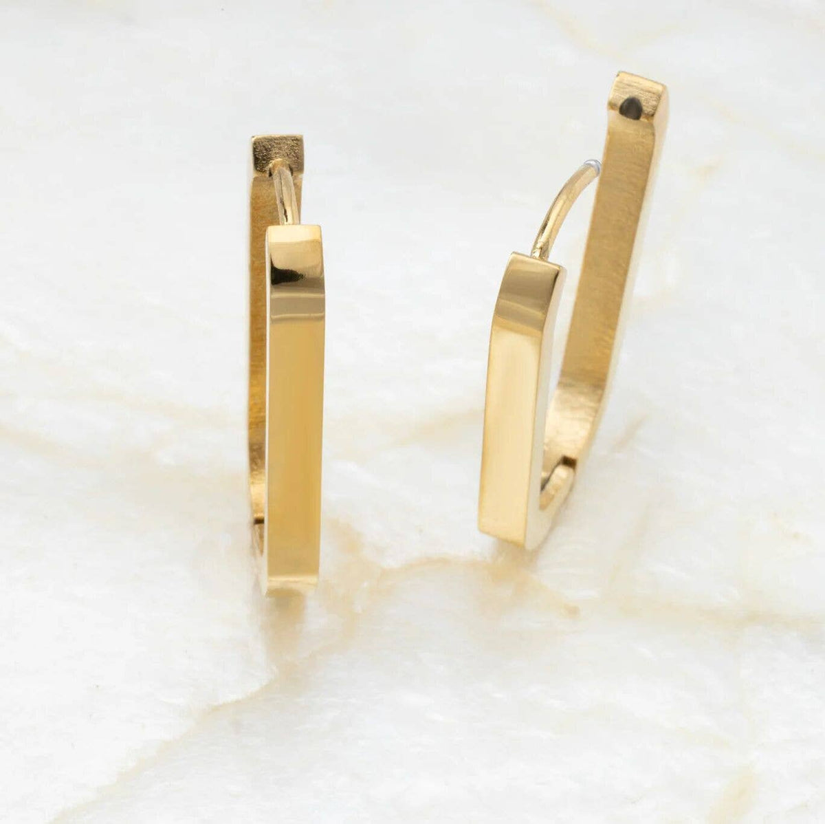 Oval Huggie Earrings - E109
