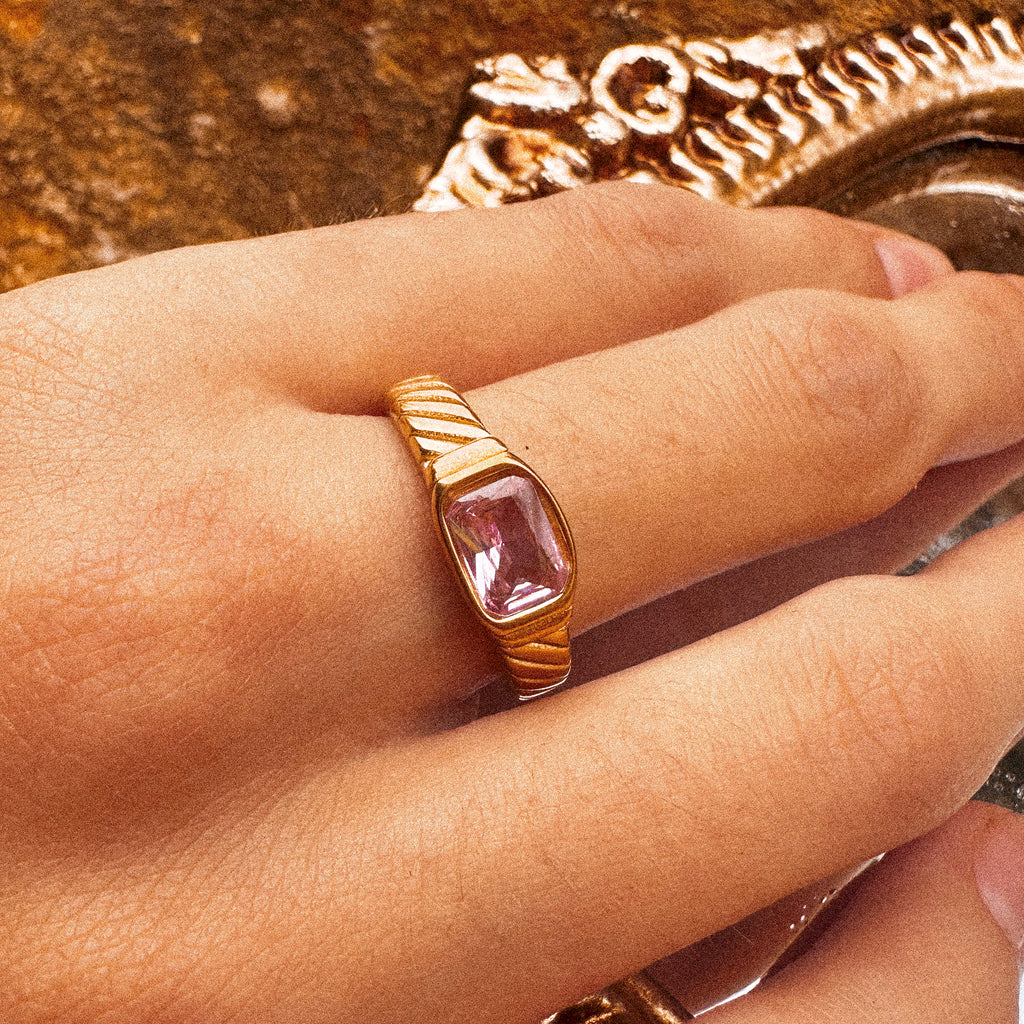 Blush Pink Fancy Ring - A17