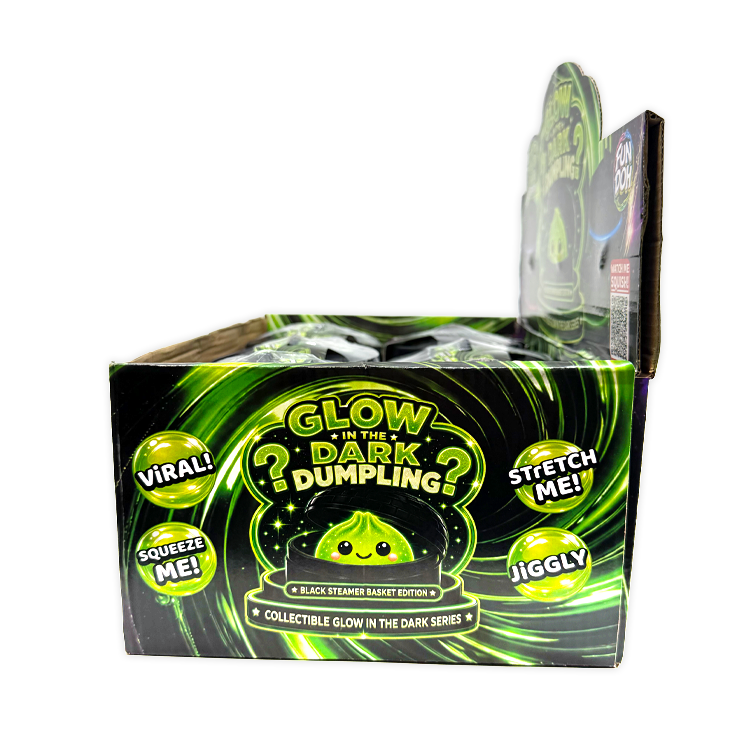 Fun Doh Glow-in-the-Dark Mystery Dumpling Squishy Toy Black : GLOWSQU