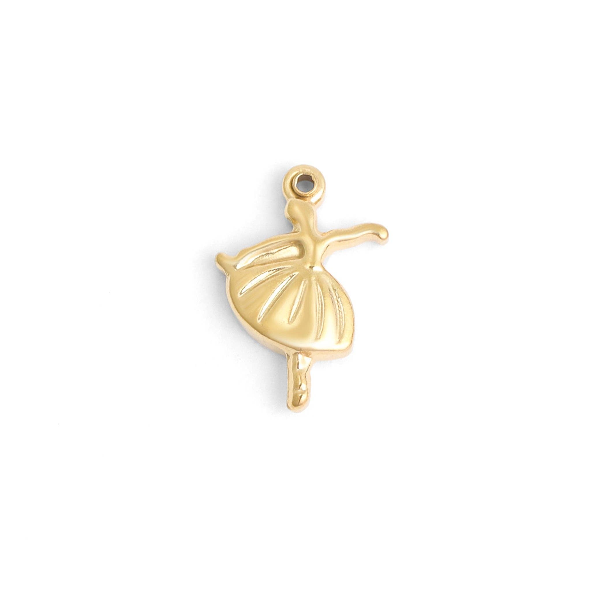 Gold Ballerina Charm - C233