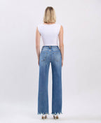TUMMY CONTROL 90'S VINTAGE SUPER HIGH RISE LOOSE LV1210M: MEDIUM DENIM