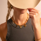 Turquoise Longhorn Charm - C197