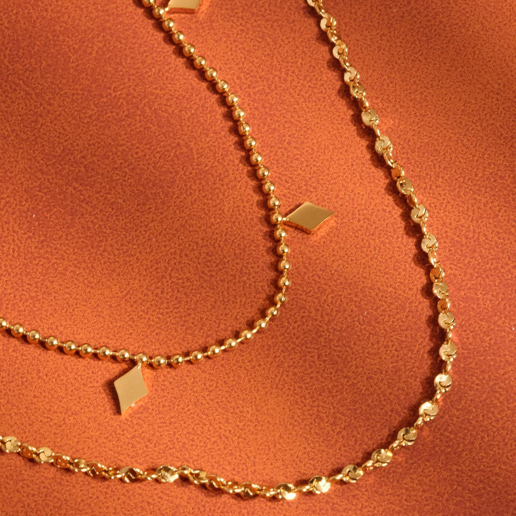 Layered Tassel Necklace - N100