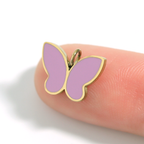 Pink Butterfly Charm - C193