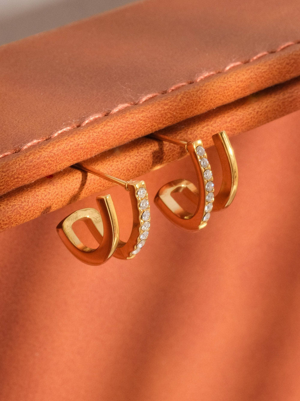Sparkle & Shine Double Hoop Earrings - E99