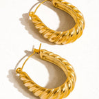 Croissant Hoop Earring: E38