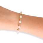 Bri Pearl Bracelet in Gold: Standard 6.75 Inch