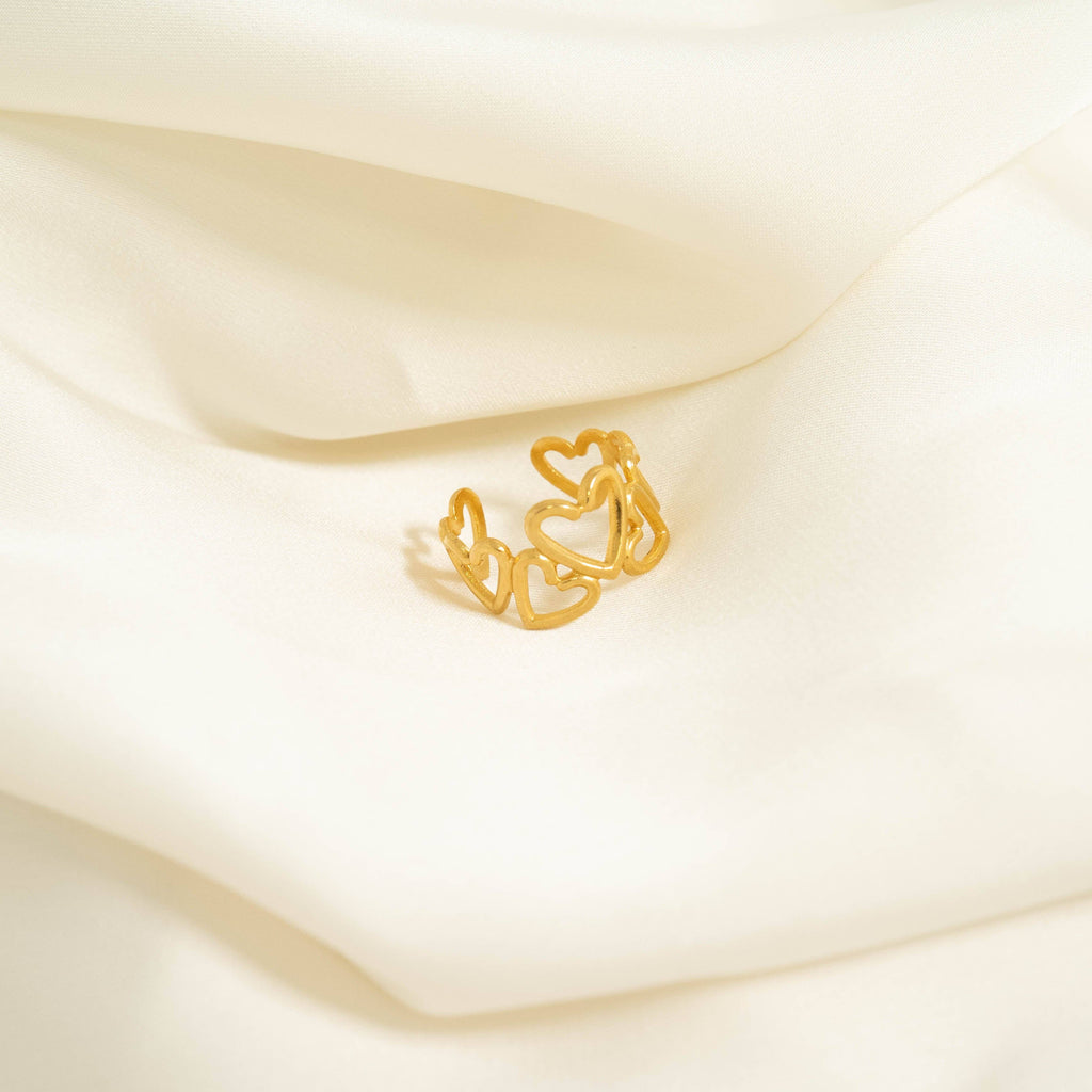 Adjustable Heart Ring - A89