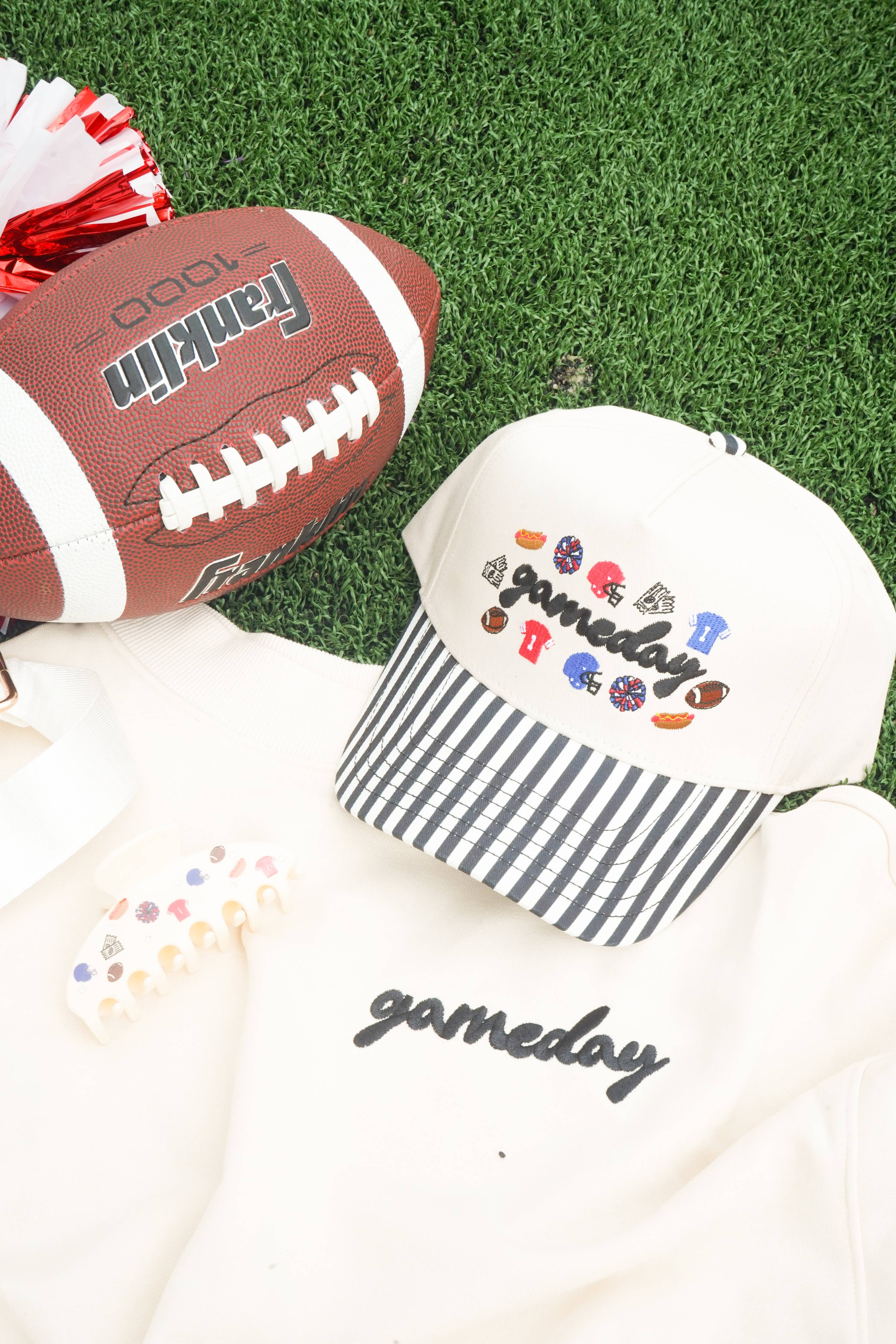 Gameday Icon Black Stripe Trucker Hat