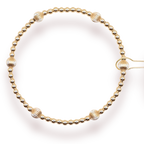 Claire Fluted Gold Bracelet - S116