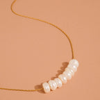 Sweet Pearl Bar Necklace - N79