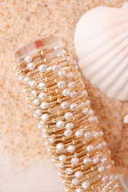 Maggie Fluted Bracelet in Gold: Standard 6.75 Inch