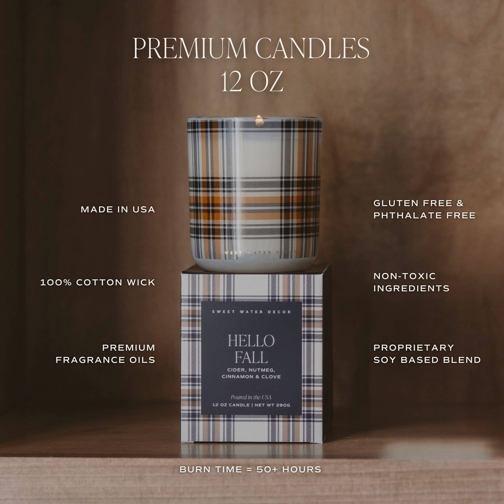 *NEW* Fall Leaves 12 oz Boxed Soy Candle - CFL