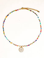 Freshwater Pearl & Colorful Bead Necklace - N58