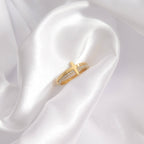 Engraved Bible Verse CZ Cross Ring: A117