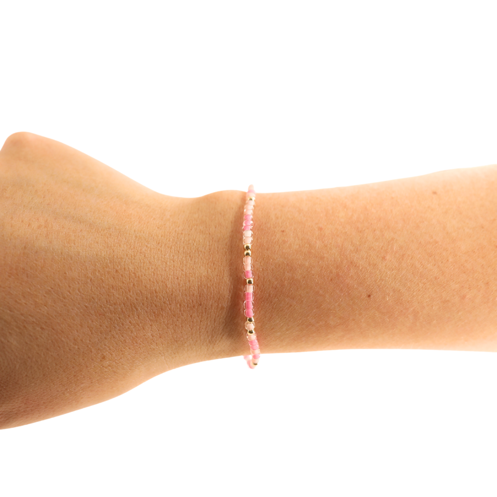 Rosey Pink Sprinkle Bracelet - S92