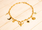 Black Stone Sun Charm - C149