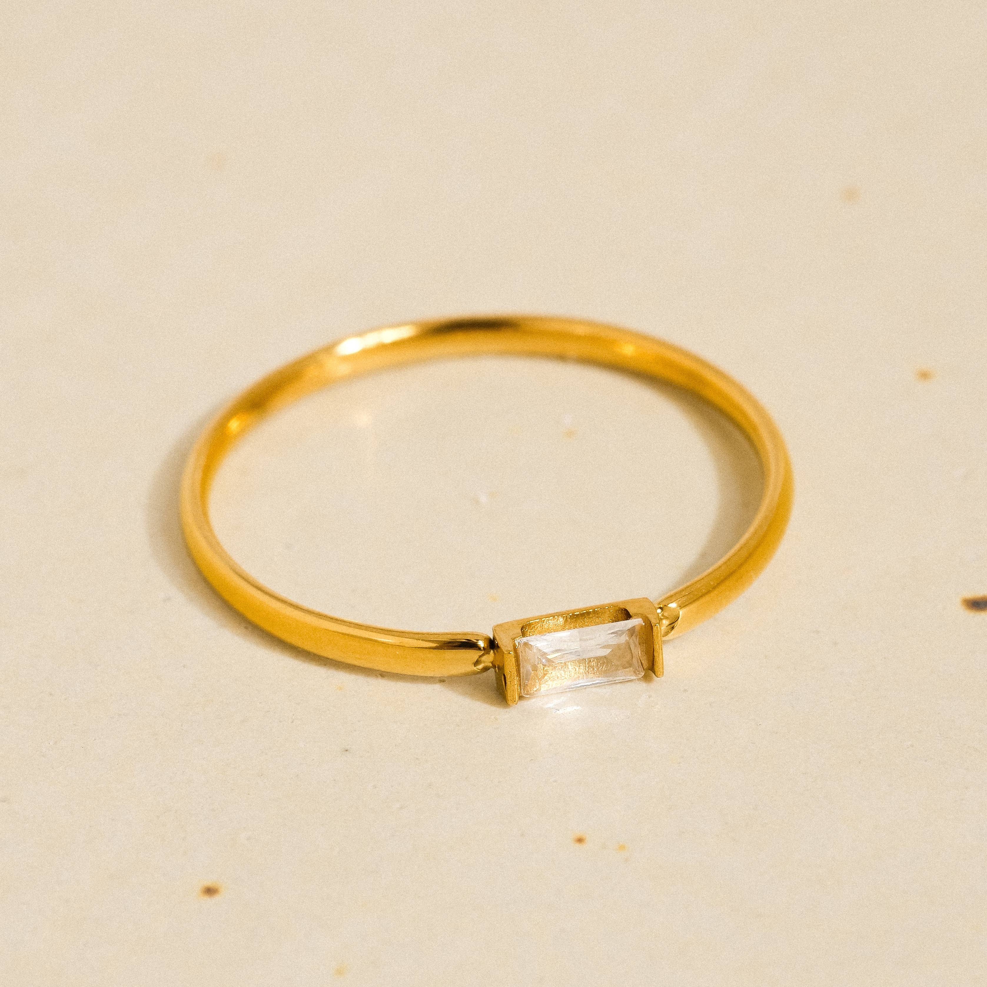 The Shae Minimalist Thin CZ Band: A52