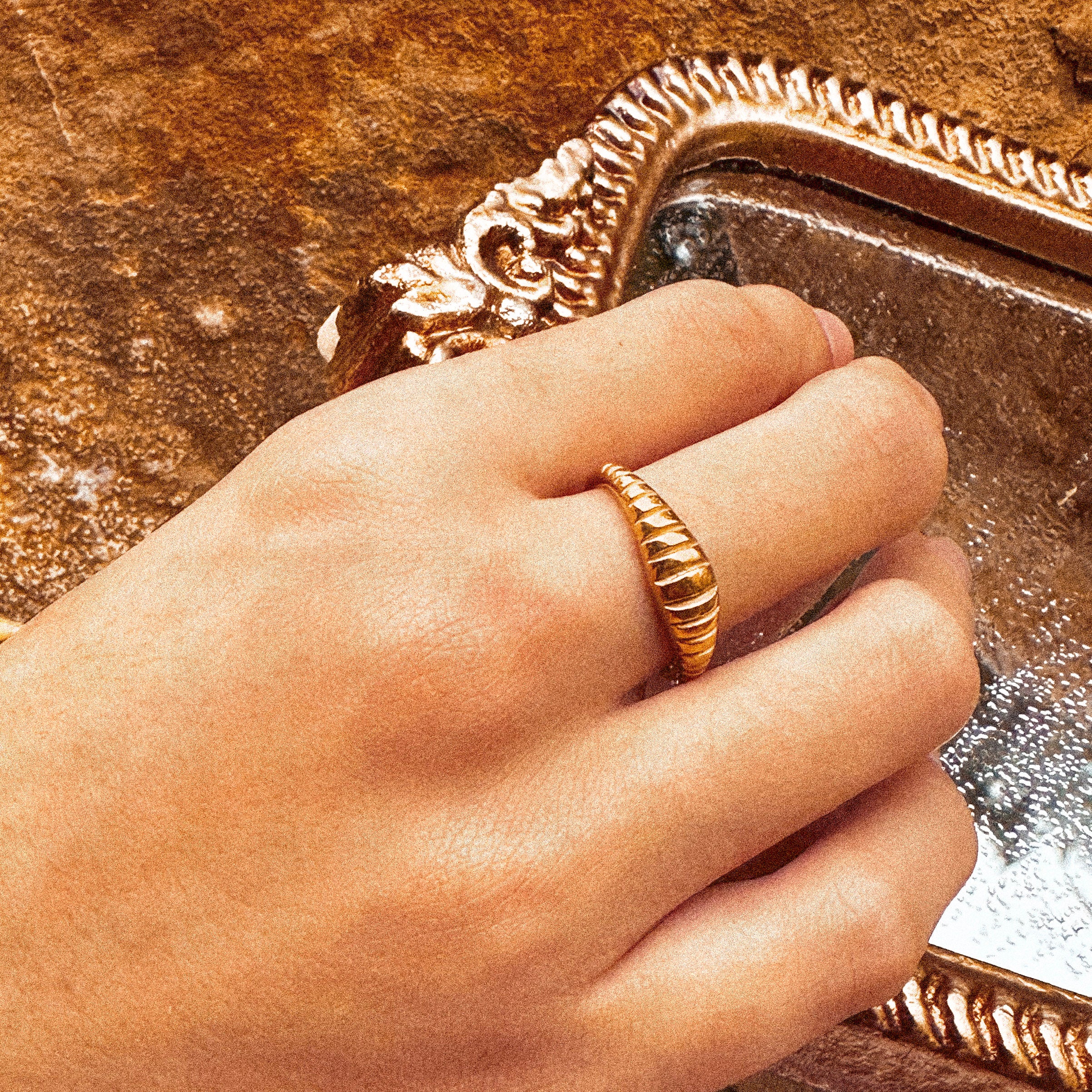 Golden Sunray  Ring - A20