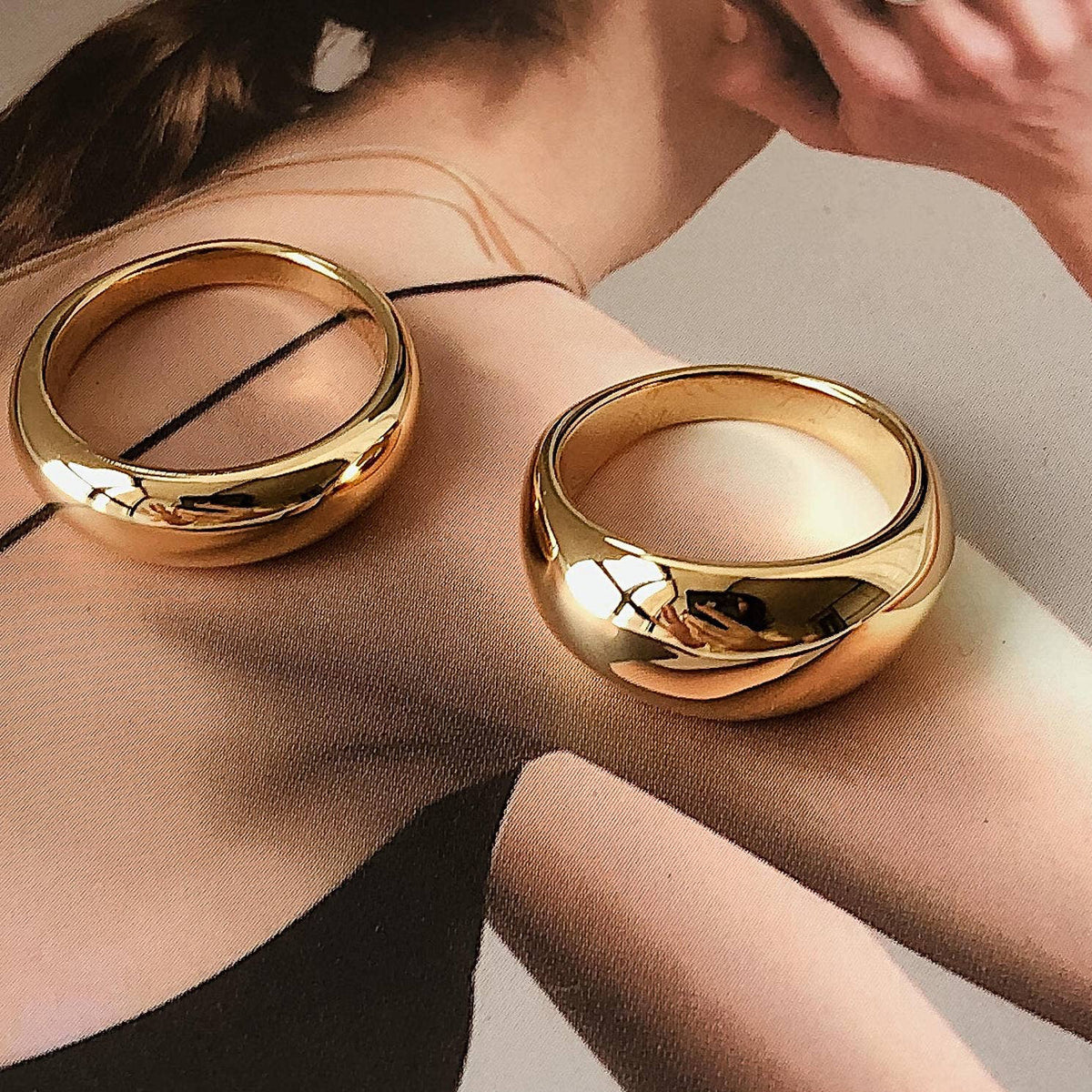 Chunky Dome Statement Ring - A144