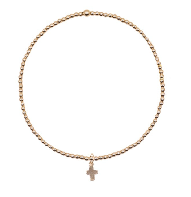 Mini Cross Charm Bracelet - S122