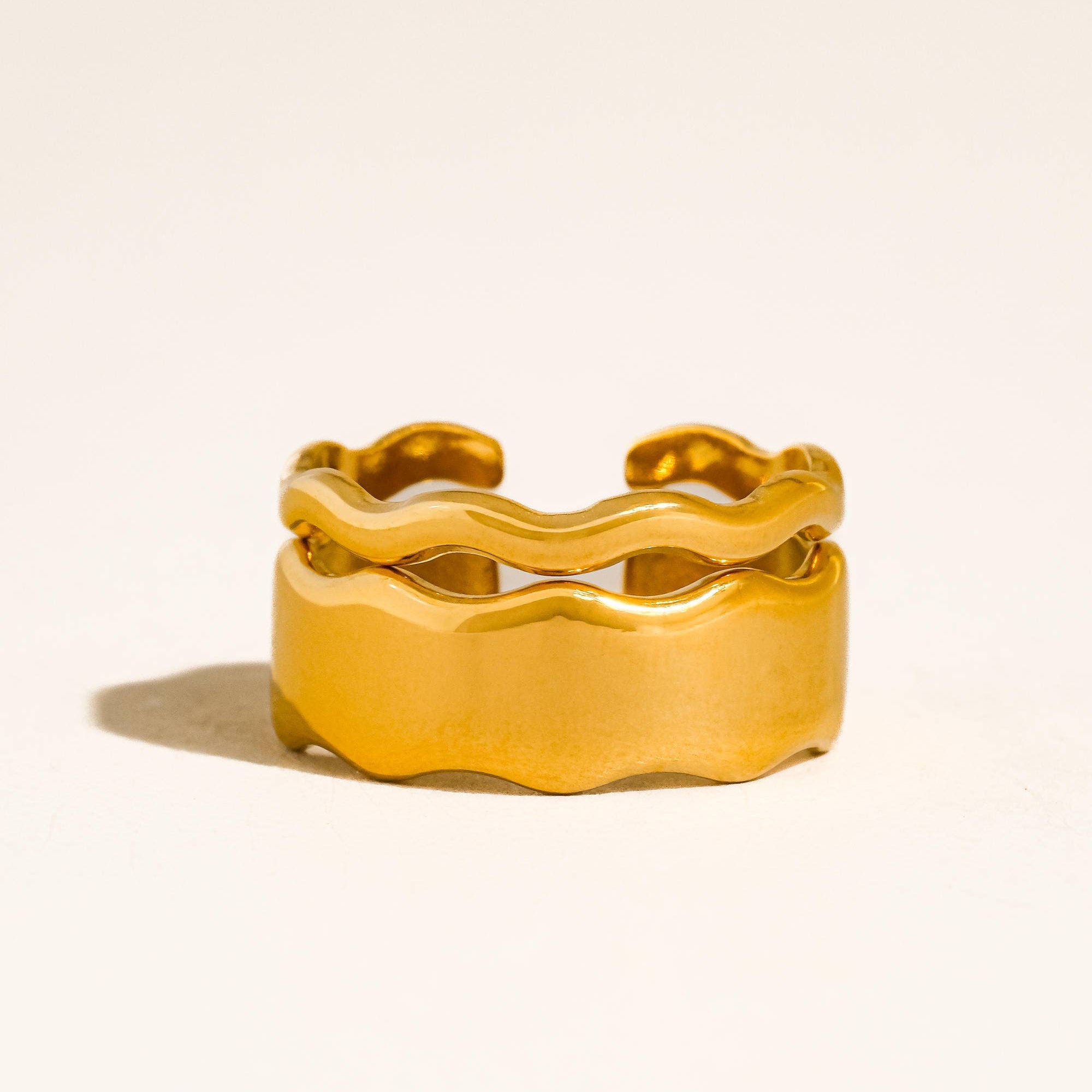 The Holly Wave Open Rings: A111