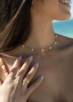 Pearl Paperclip Chain Necklace - N158