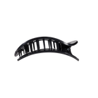 Black Polka Dot Party Medium Flat Round Hair Clip