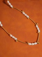 Mini Pearl Chain Necklace - N104