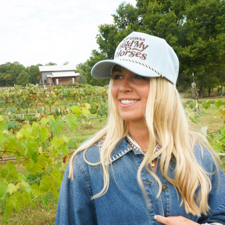Hold My Horses - Denim Trucker Hat