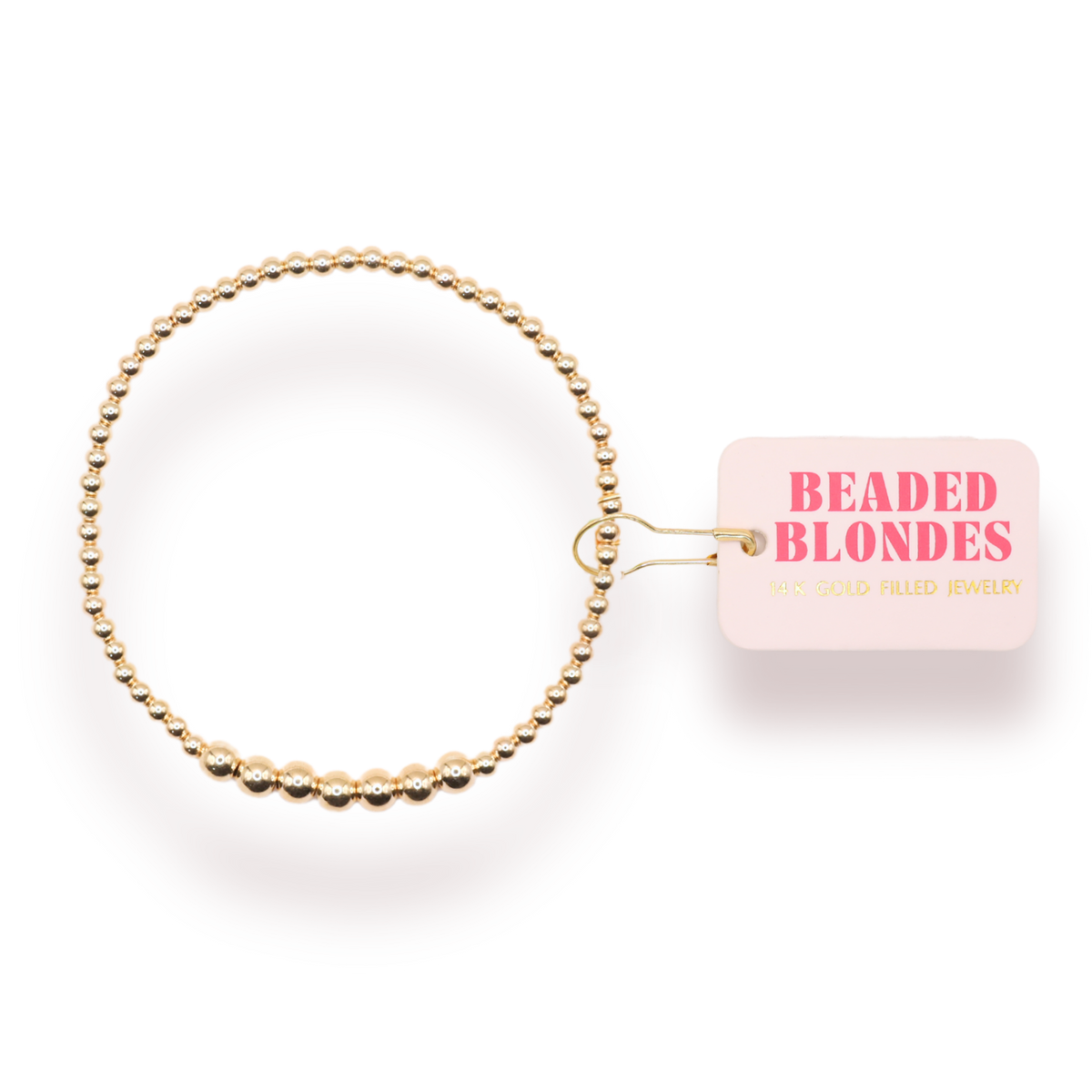 Lucky Bracelet in Gold: Standard 6.75 inch