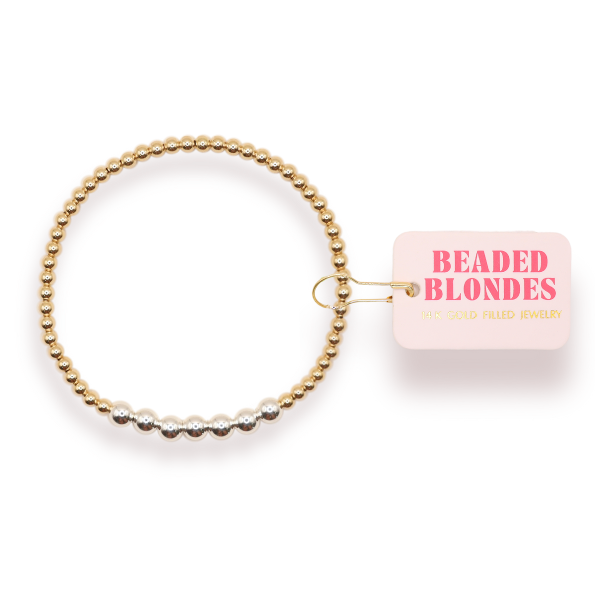 Lucky Bracelet in Mixed Metal: Standard 6.75 inch