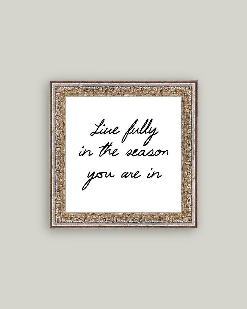 Live Fully Framed Antique Art: 6x6