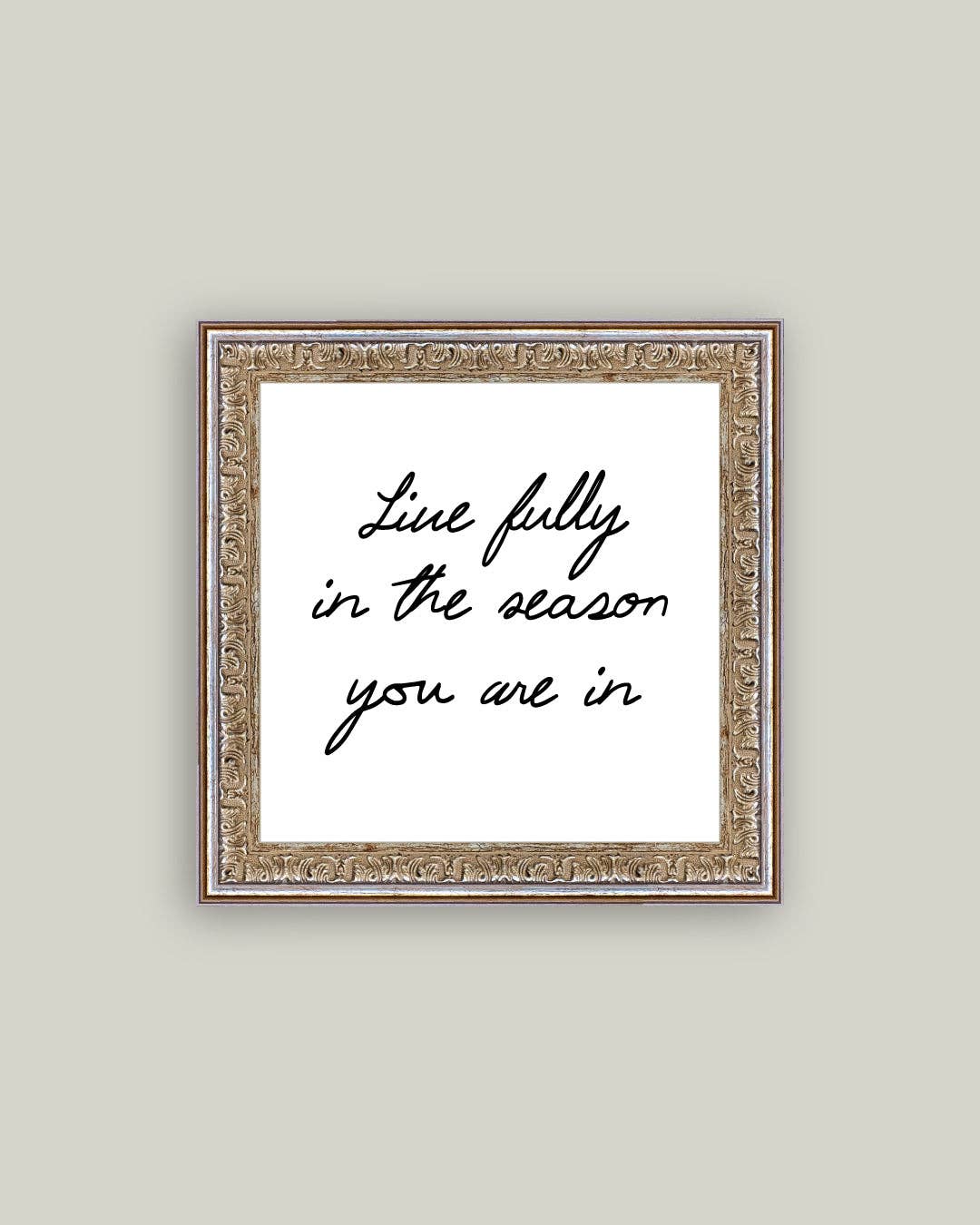 Live Fully Framed Antique Art: 6x6