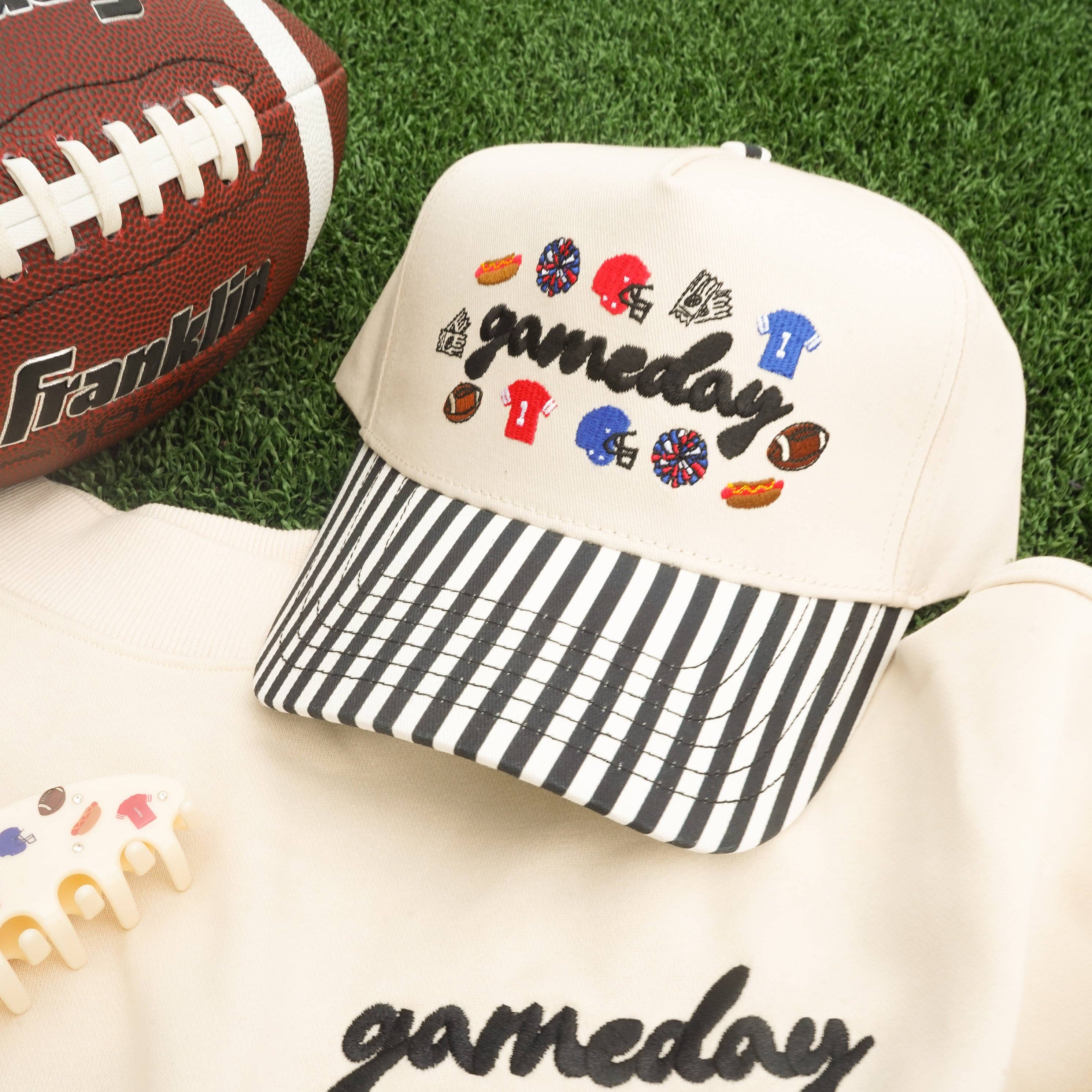 Gameday Icon Black Stripe Trucker Hat