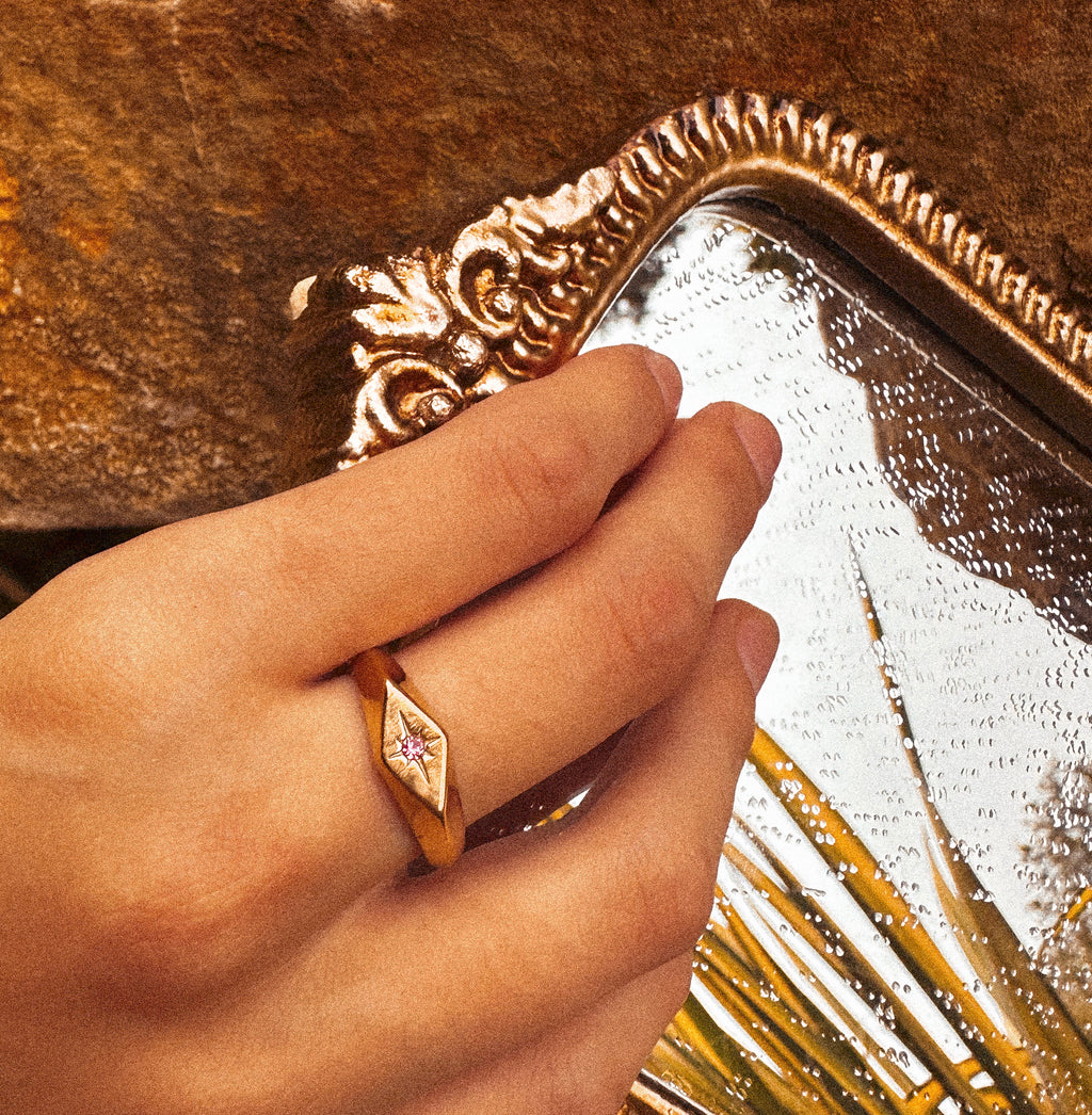 Blush Pink Diamond Ring -  A16