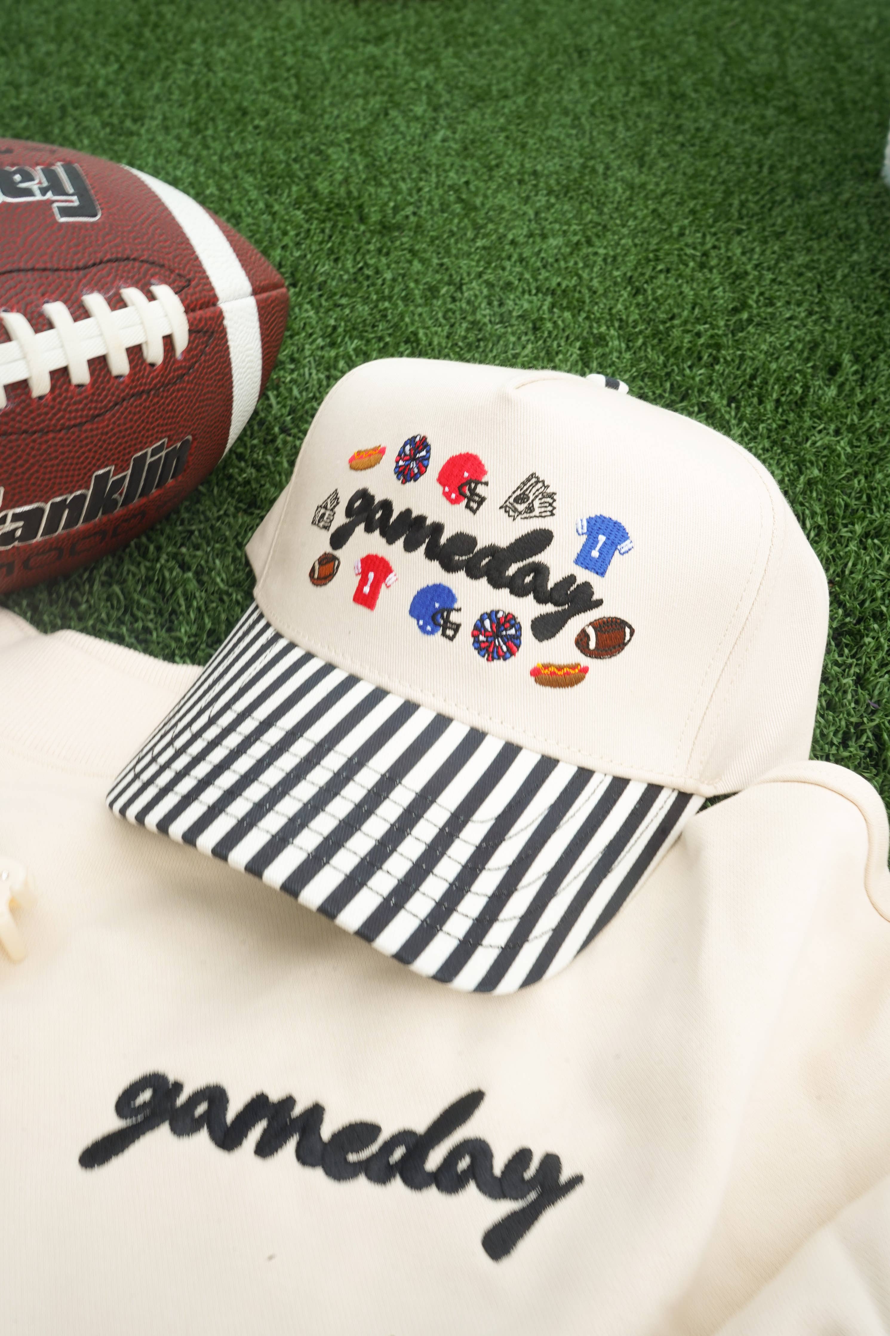 Gameday Icon Black Stripe Trucker Hat