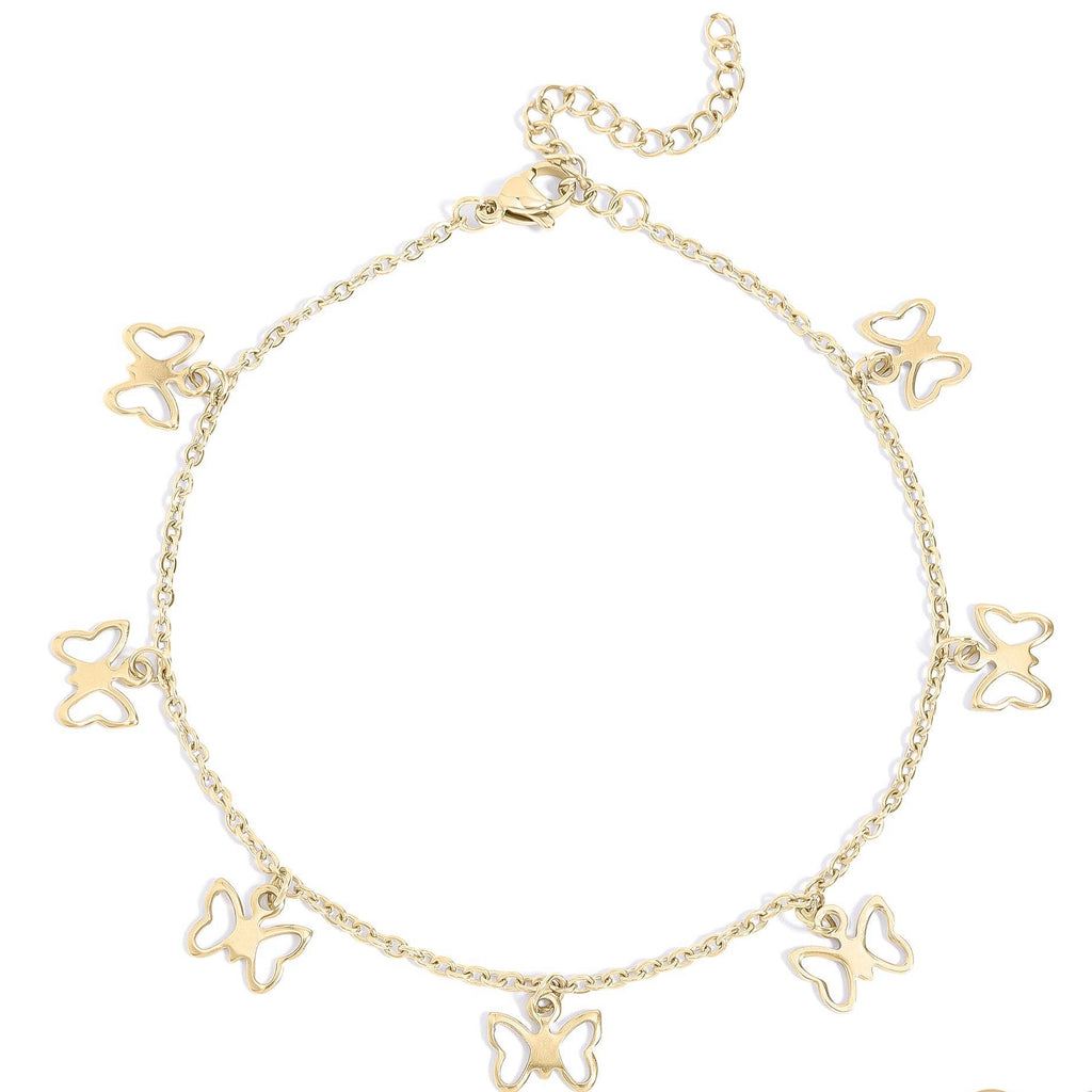 Golden Flutter Anklet - K23
