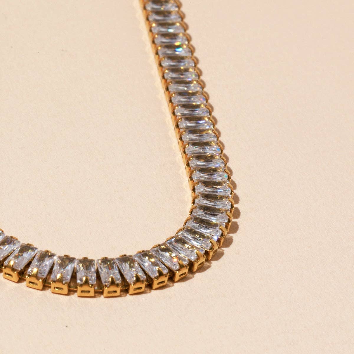 Clear Crystal Necklace - N7
