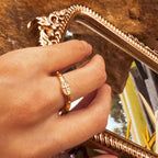 Golden Dot Ring - A21