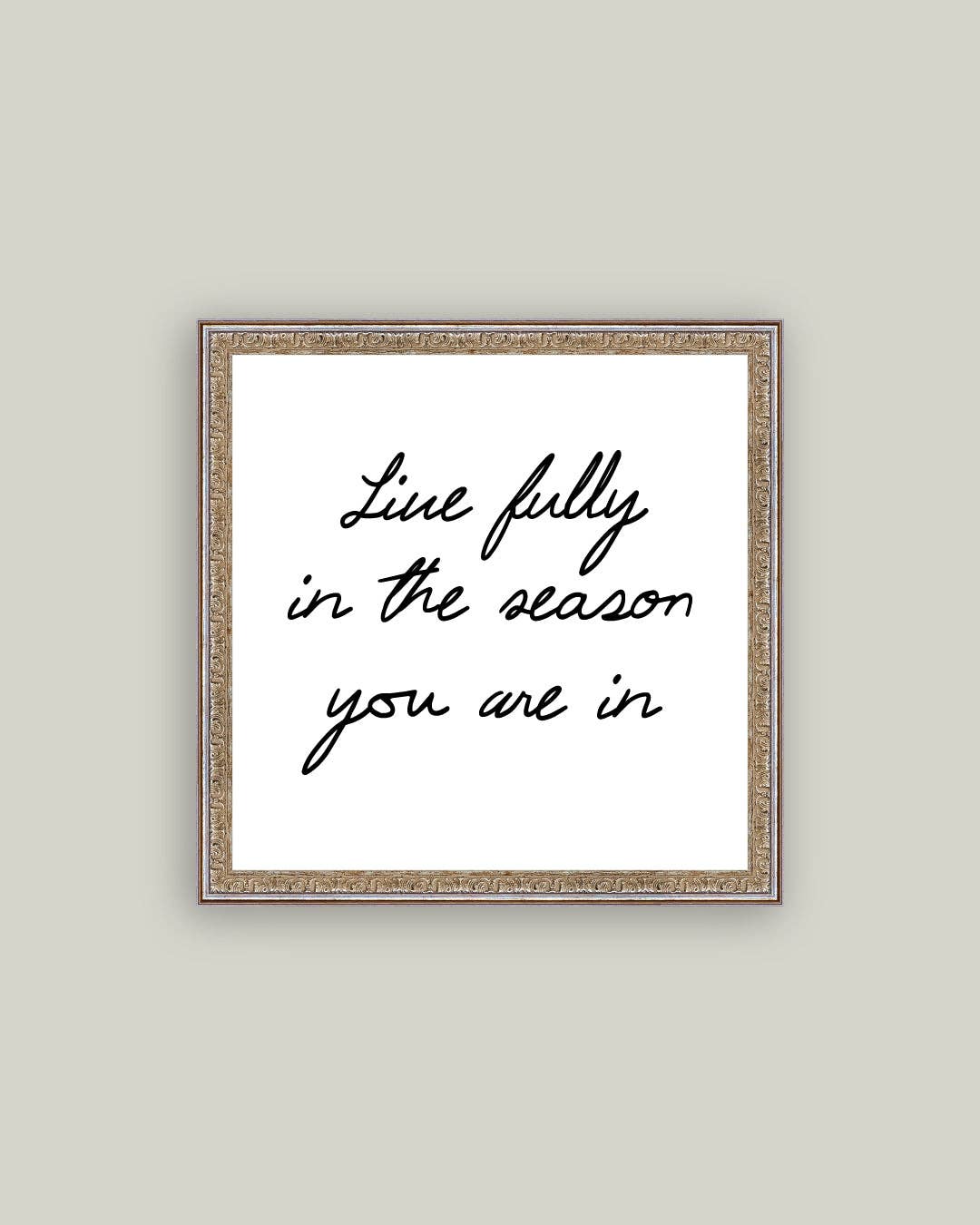 Live Fully Framed Antique Art: 6x6